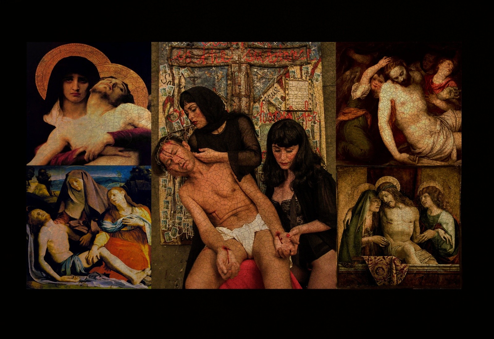 Pieta painting  collage 2016 
